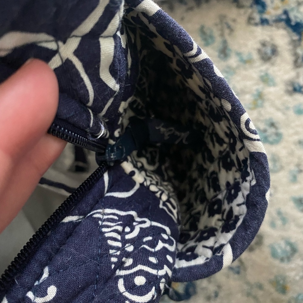 Vera Bradley Twirly Birds (Retired) Navy Cotton Diaper Bag EUC - Picture 7 of 10